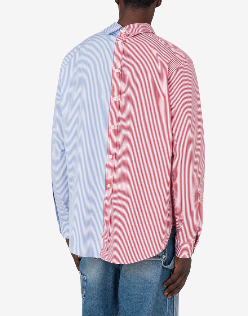 Moschino STRIPED POPLIN SHIRT LAUREL CROWN LOGO outlook
