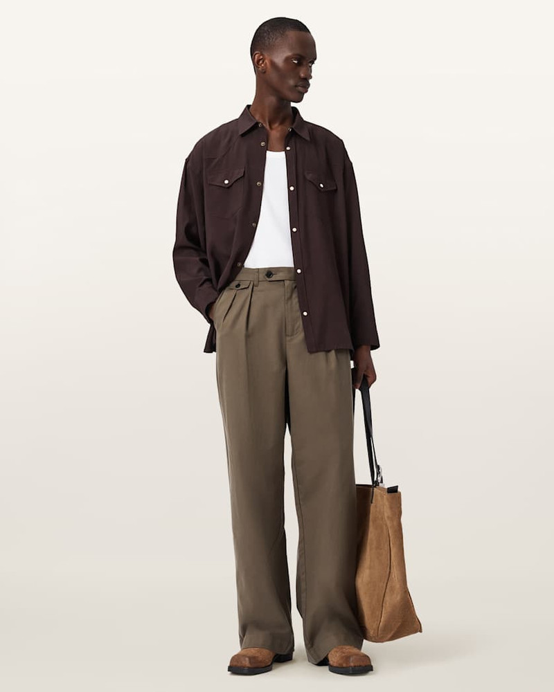 CONWAY WIDE LEG PLEATED PANTS 3
