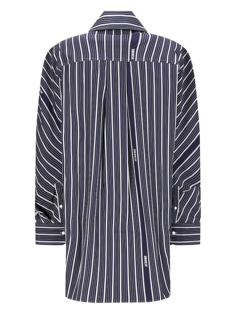 JACQUEMUS Ovalo striped shirt outlook
