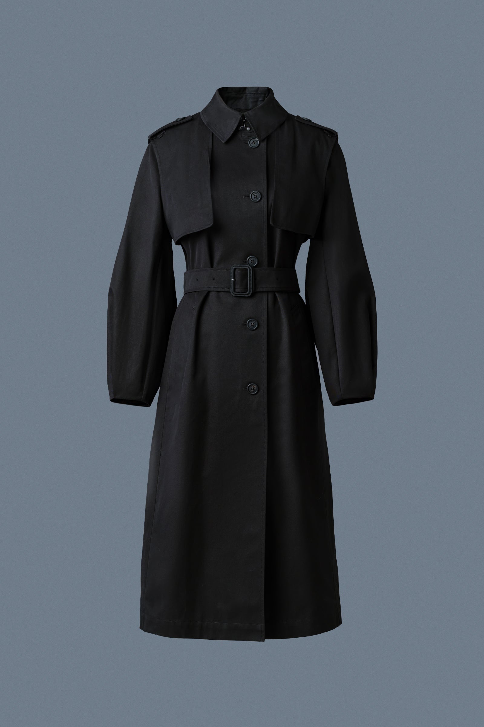 ALIA Long Balloon Sleeve Trench - 1