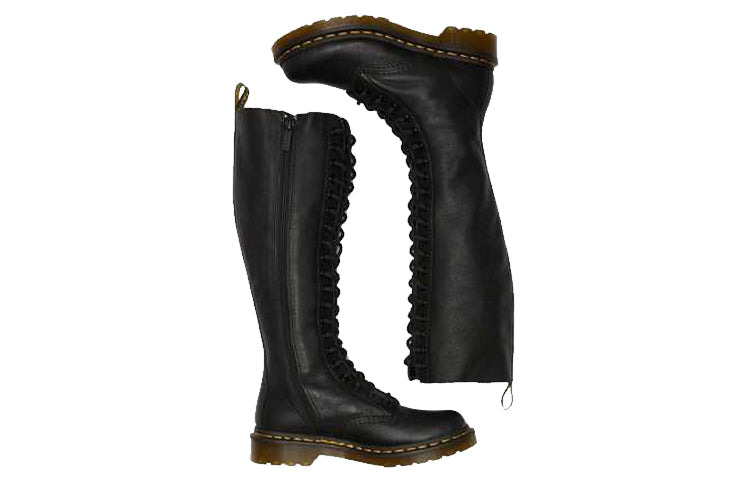 (WMNS) Dr. Martens Virginia 1B60 Lace-Up Boots 'Black' 23889001 - 4