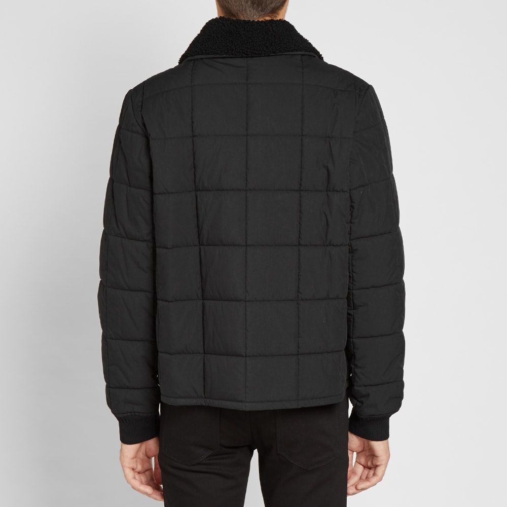 Helmut Lang Fur Collar Quilted Bomber Jacket - 4