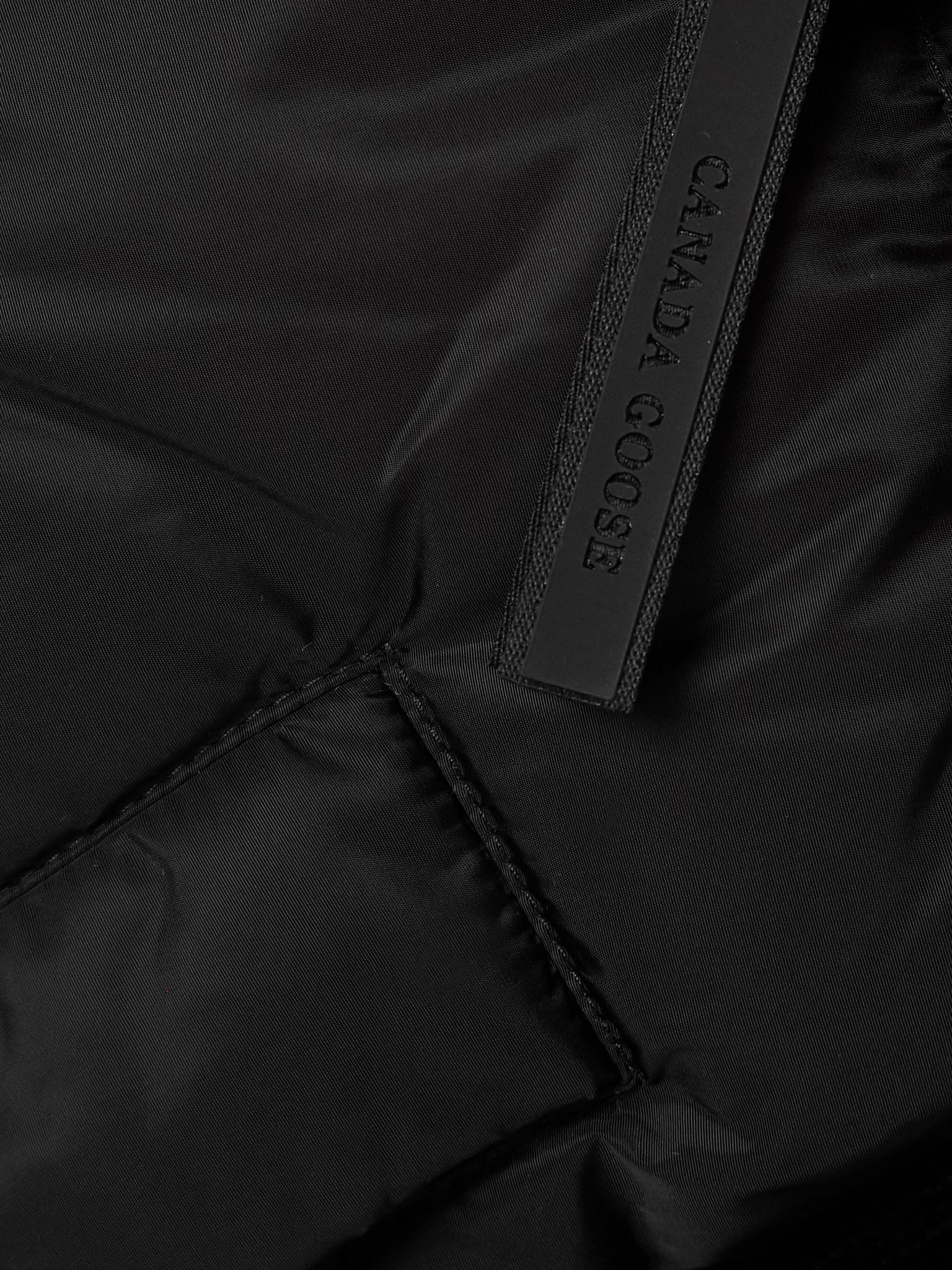 Hybridge® Astoria wool-trimmed quilted shell down jacket Black - 5