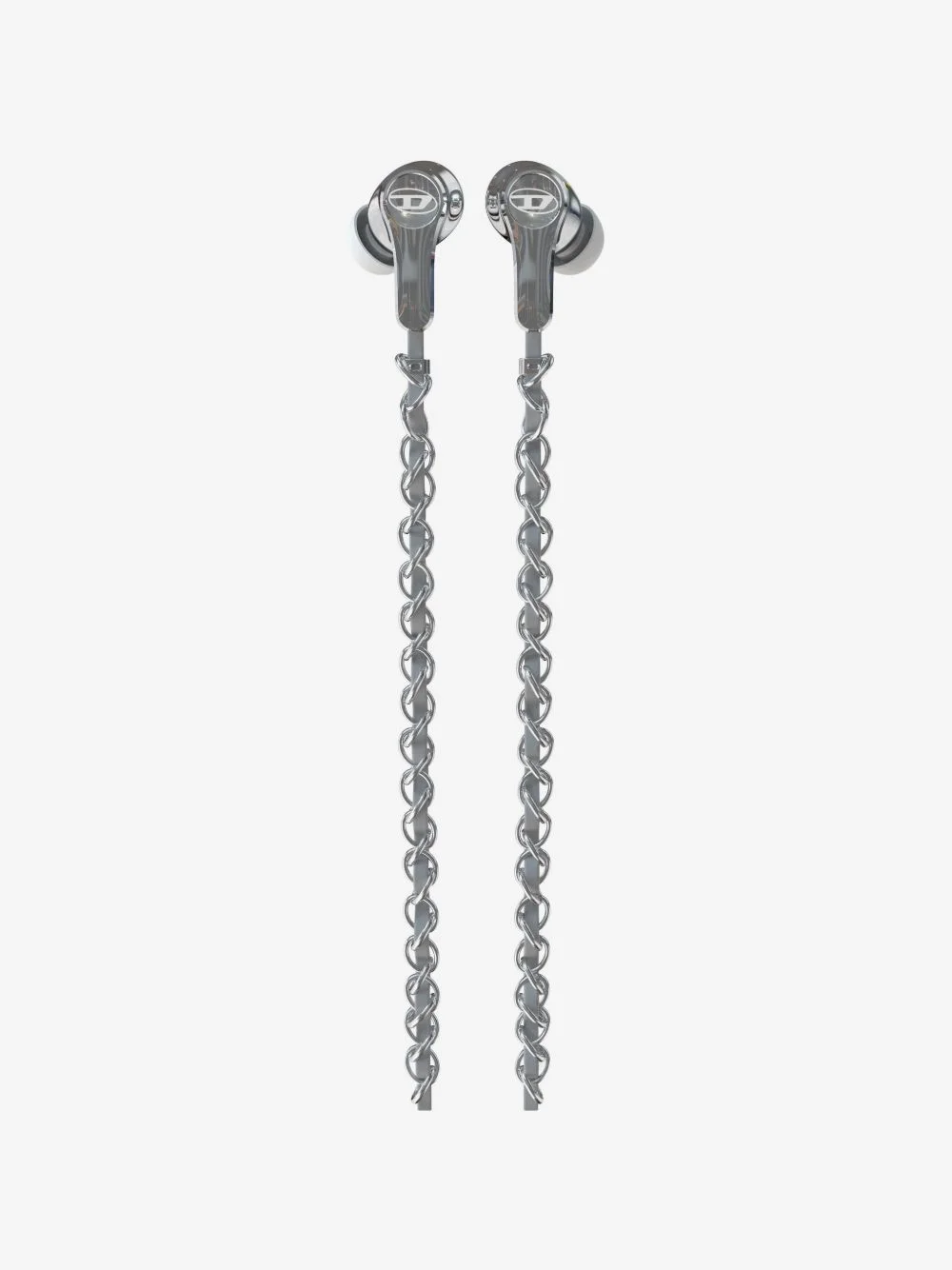 charm-detail chain-link wired earbuds - 1