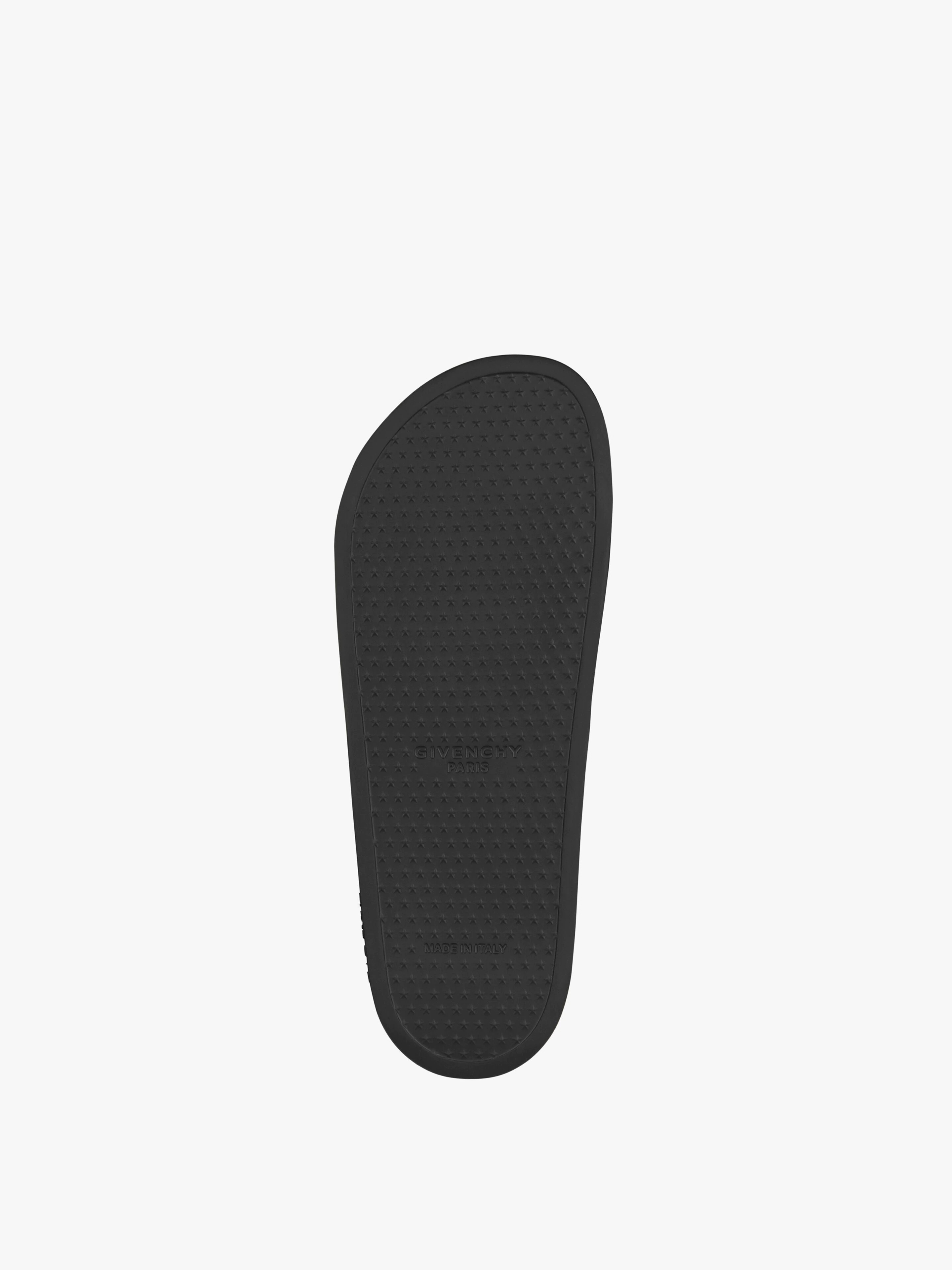 GIVENCHY PARIS FLAT SANDALS IN 4G LEATHER - 5