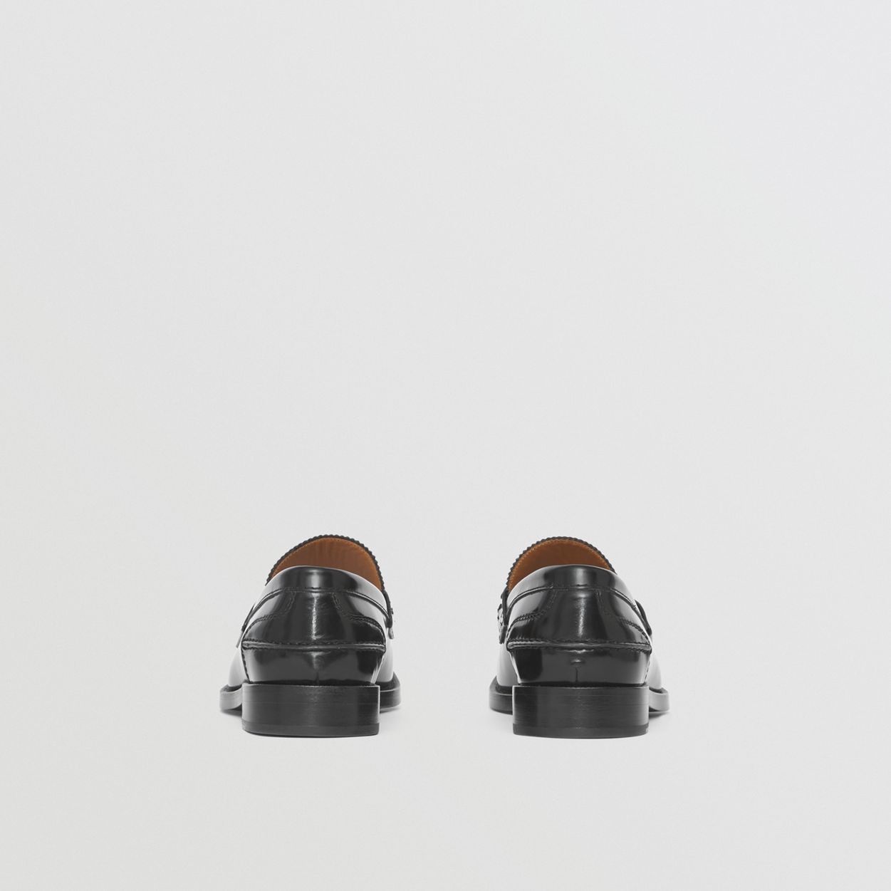 Logo Detail Leather Loafers - 5