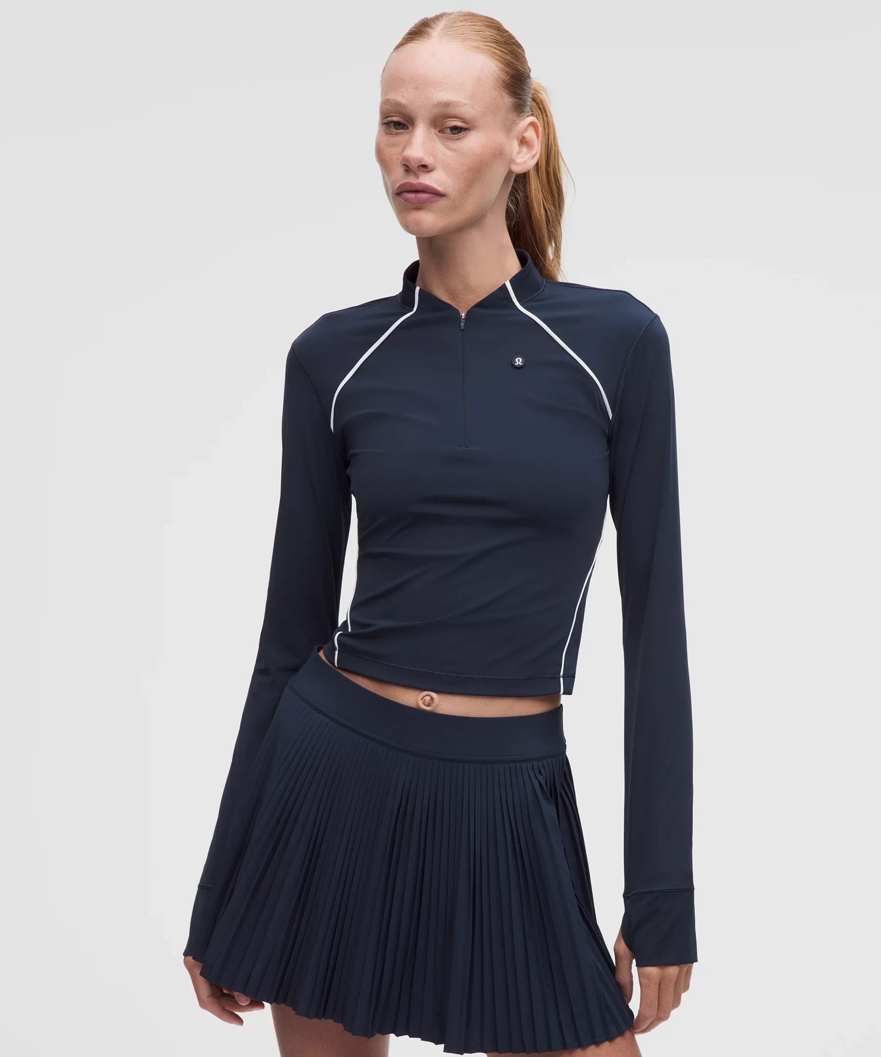 Golf Mockneck Long-Sleeve Shirt - 1