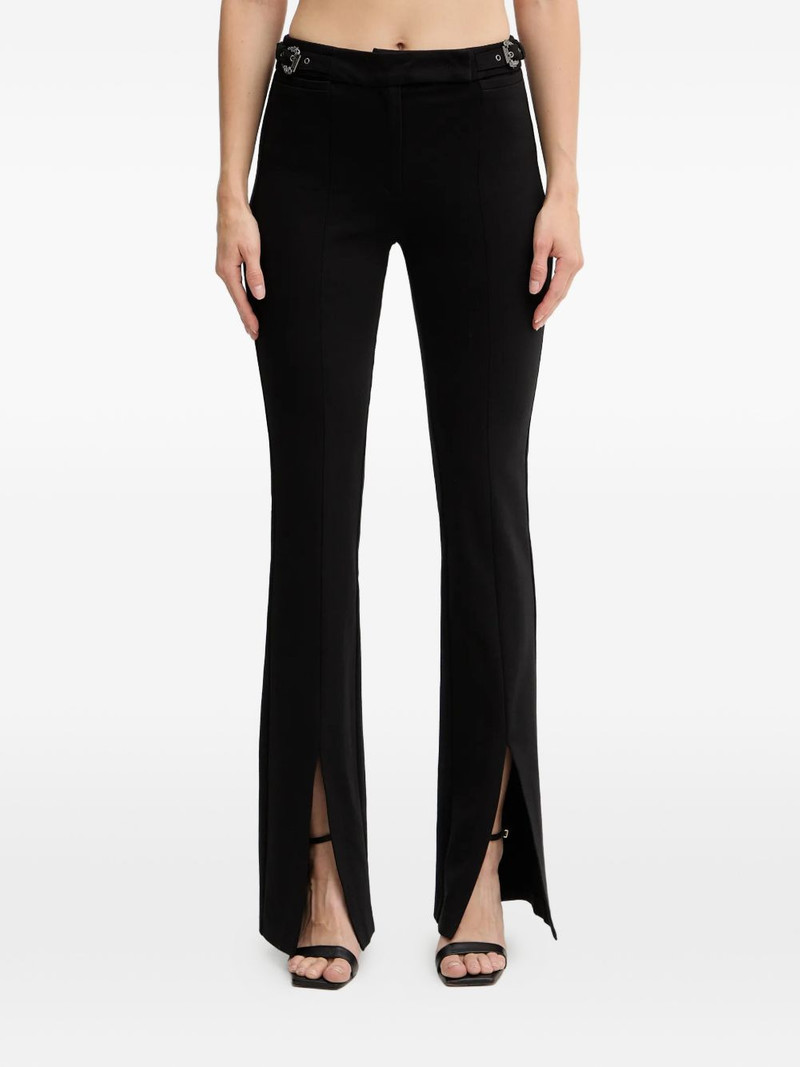 buckle-detailed trousers 1