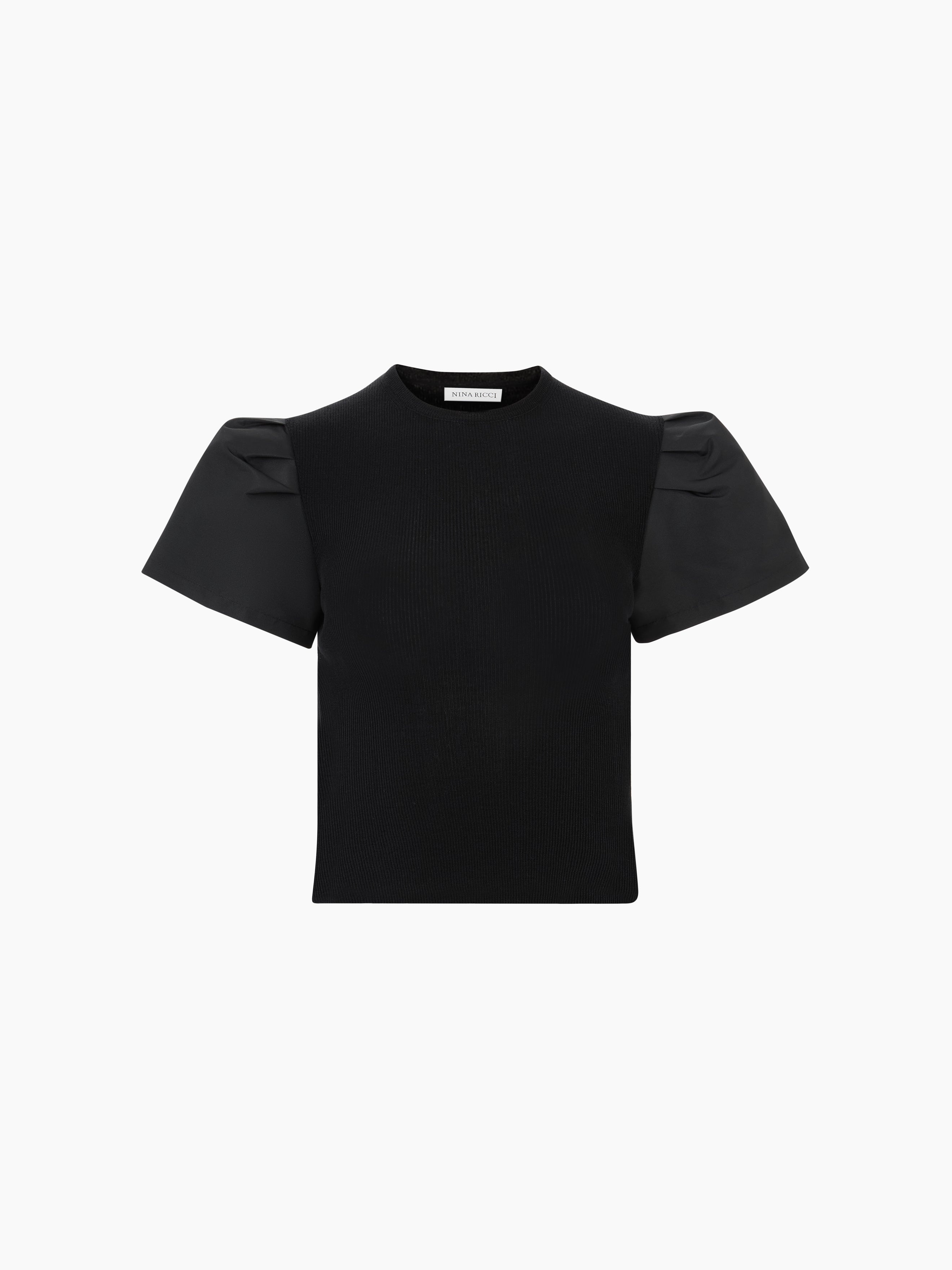 T-SHIRT WITH PEPLUM SHORT SLEEVES - 5