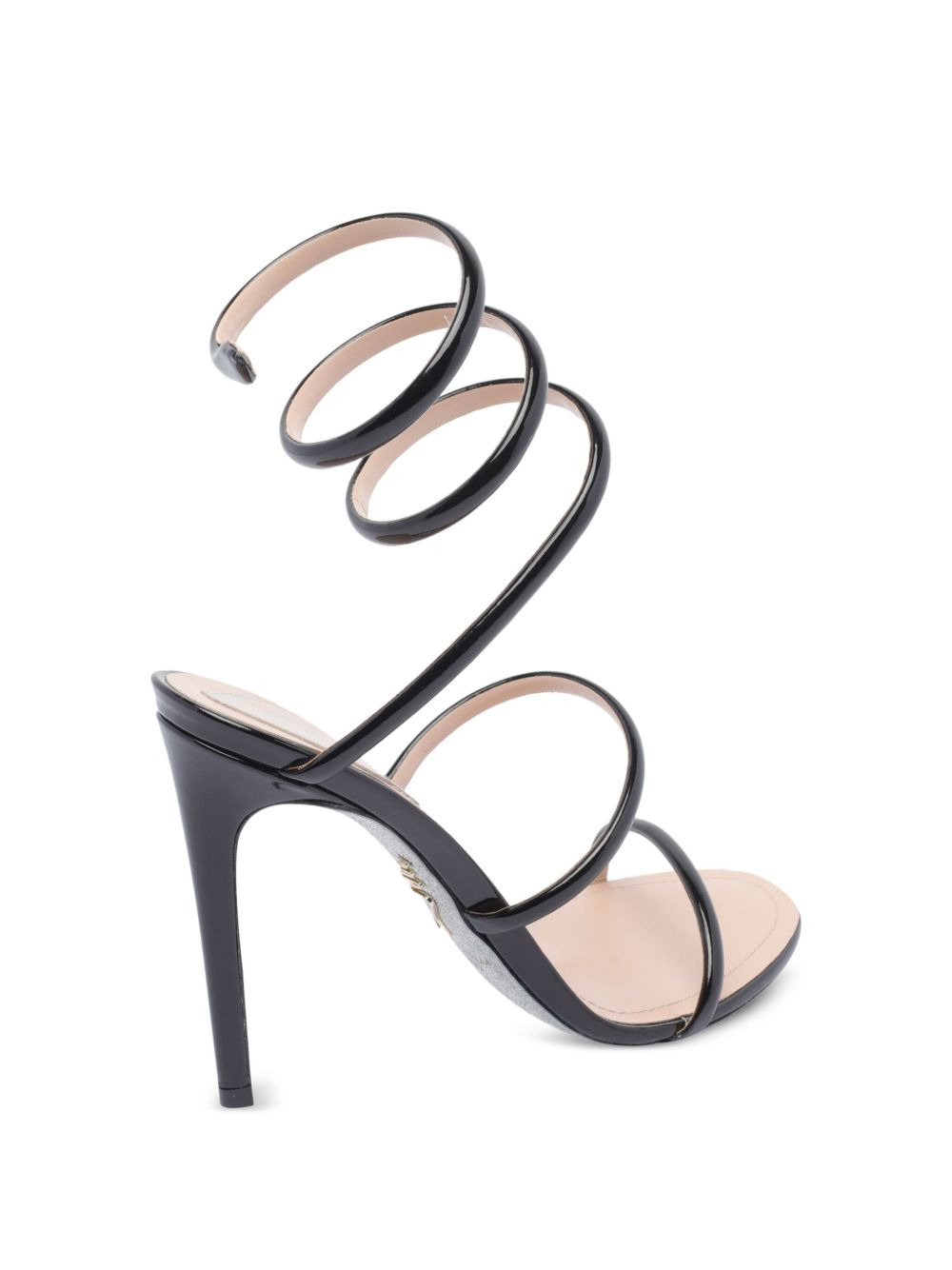 Cleo spiral-wrap patent-leather sandals - 3