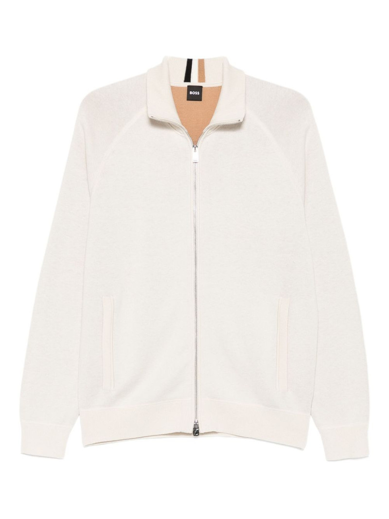 zip-fastening cardigan 1