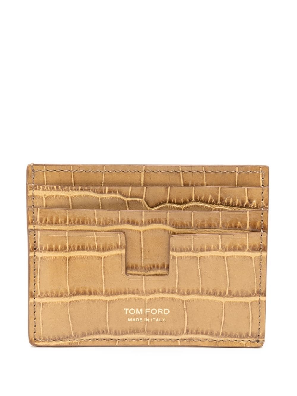 crocodile-embossed card holder - 2