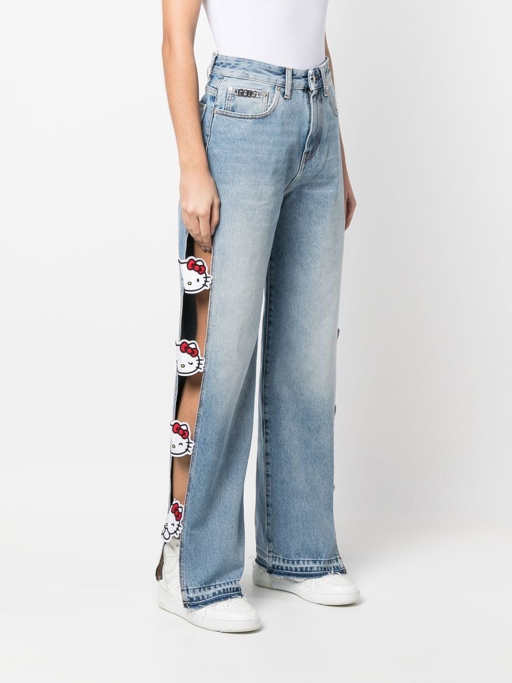 Hello Kitty cut-out jeans - 3