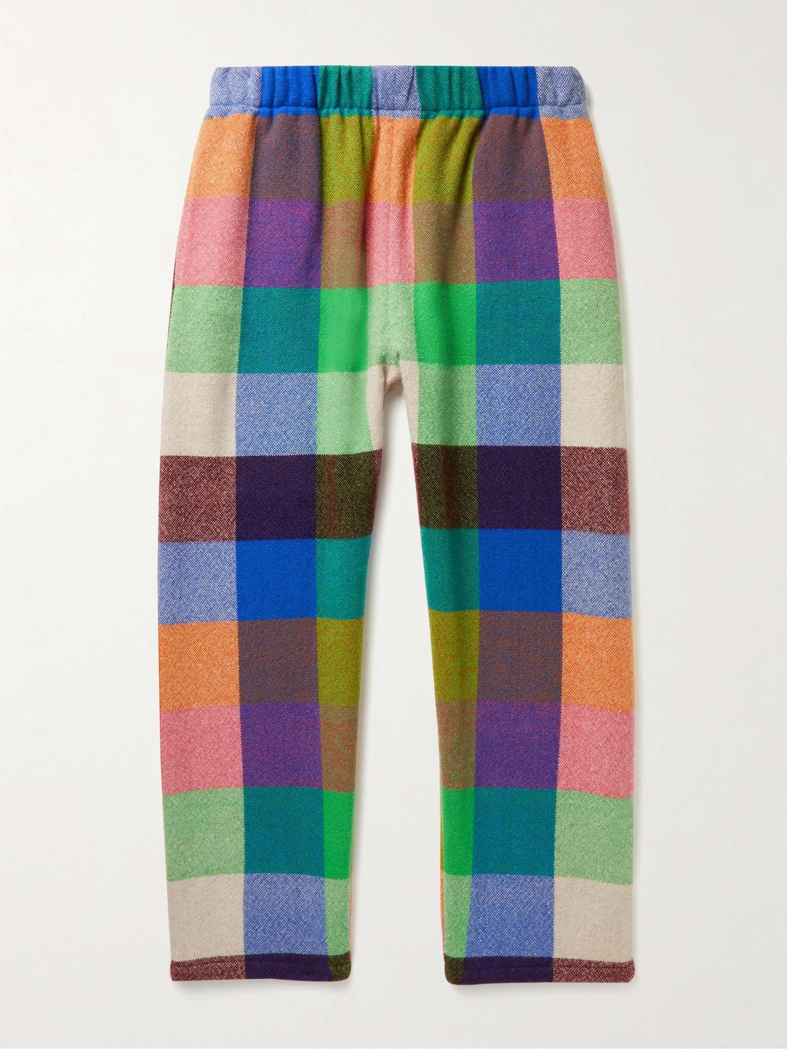 Wonderland Traveler Checked Cashmere Trousers - 1