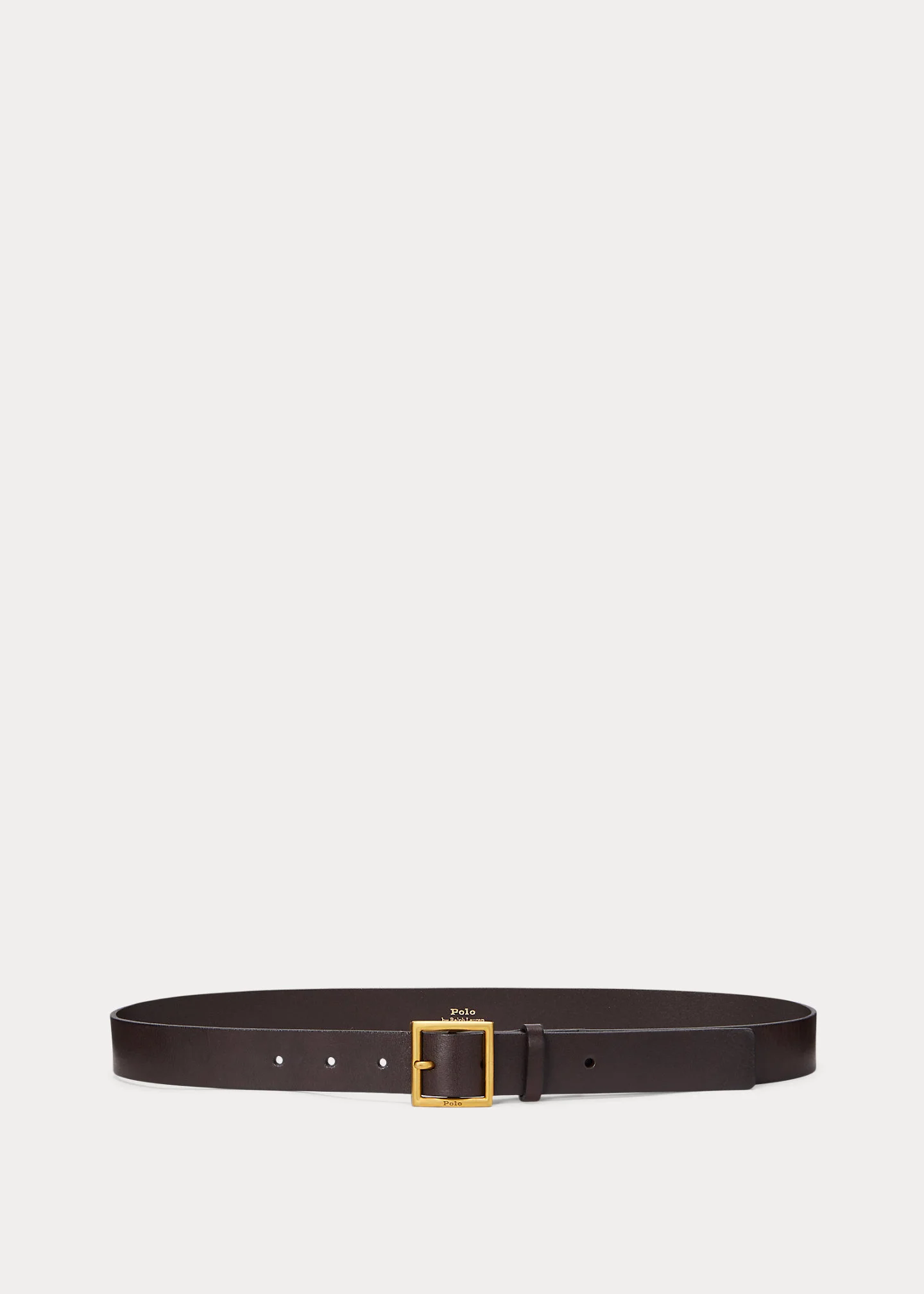 Square-Buckle Leather Belt - 1