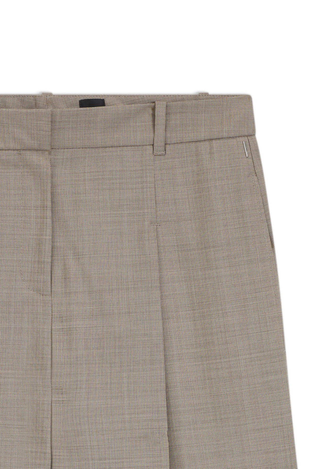 REGULAR-FIT TROUSERS IN SHARKSKIN-WEAVE STRETCH WOOL - 6