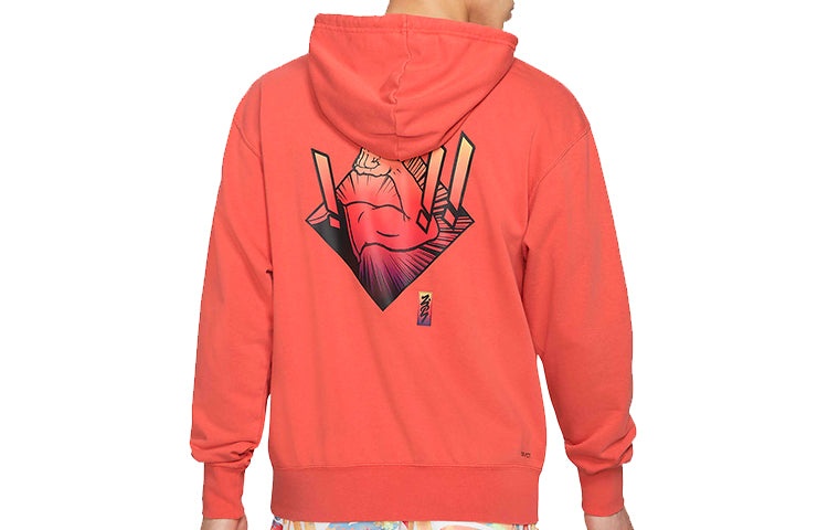 Air Jordan Dri-FIT Zion Sports Hoodies 'Orangered Red' DH0599-635 - 2