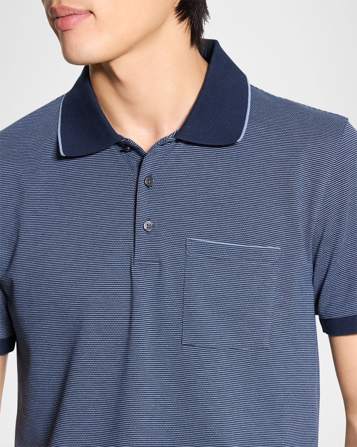 Men's Birdseye Pique Pocket Polo Shirt - 5