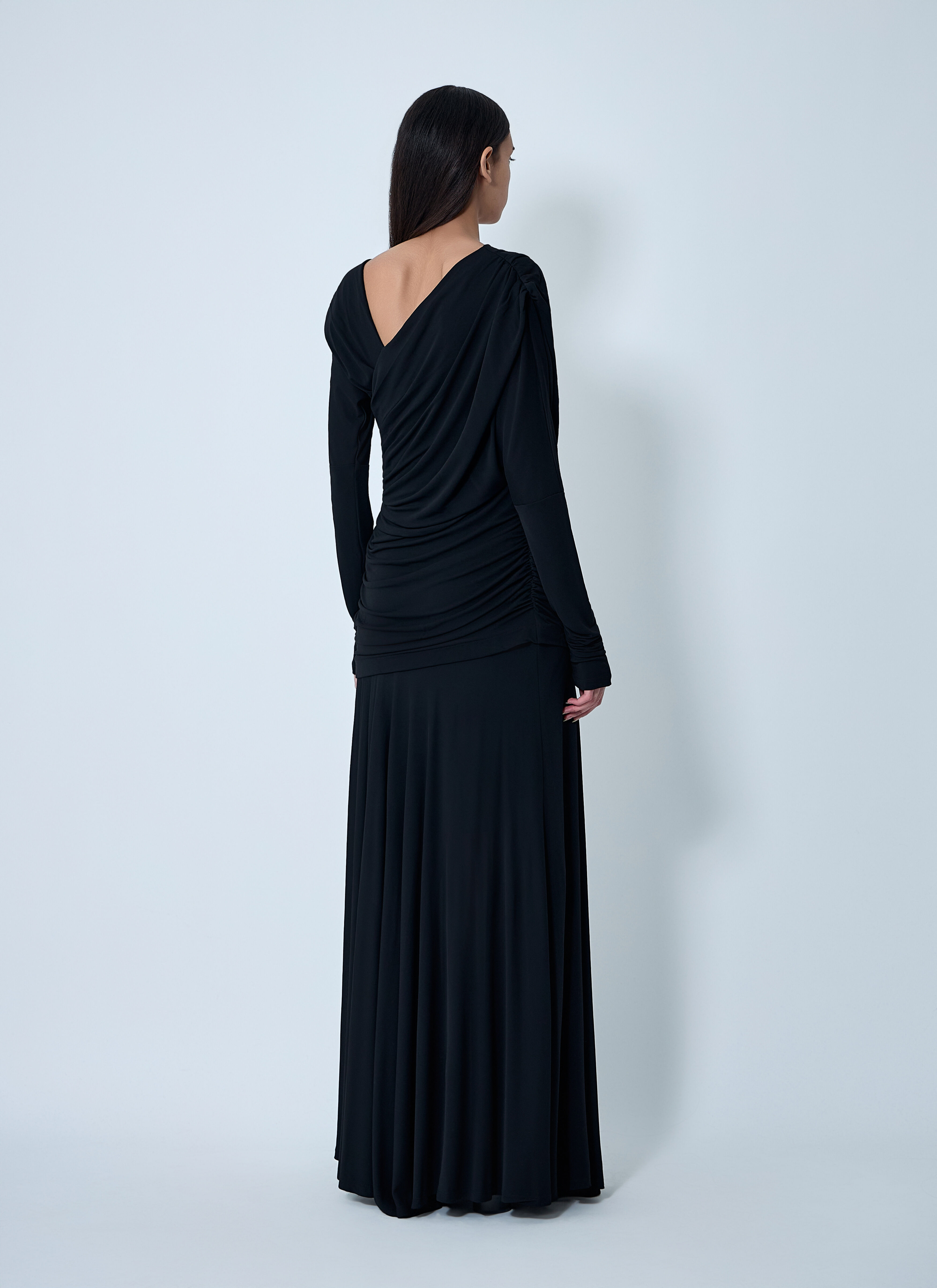 Ruched Maxi Dress - 4