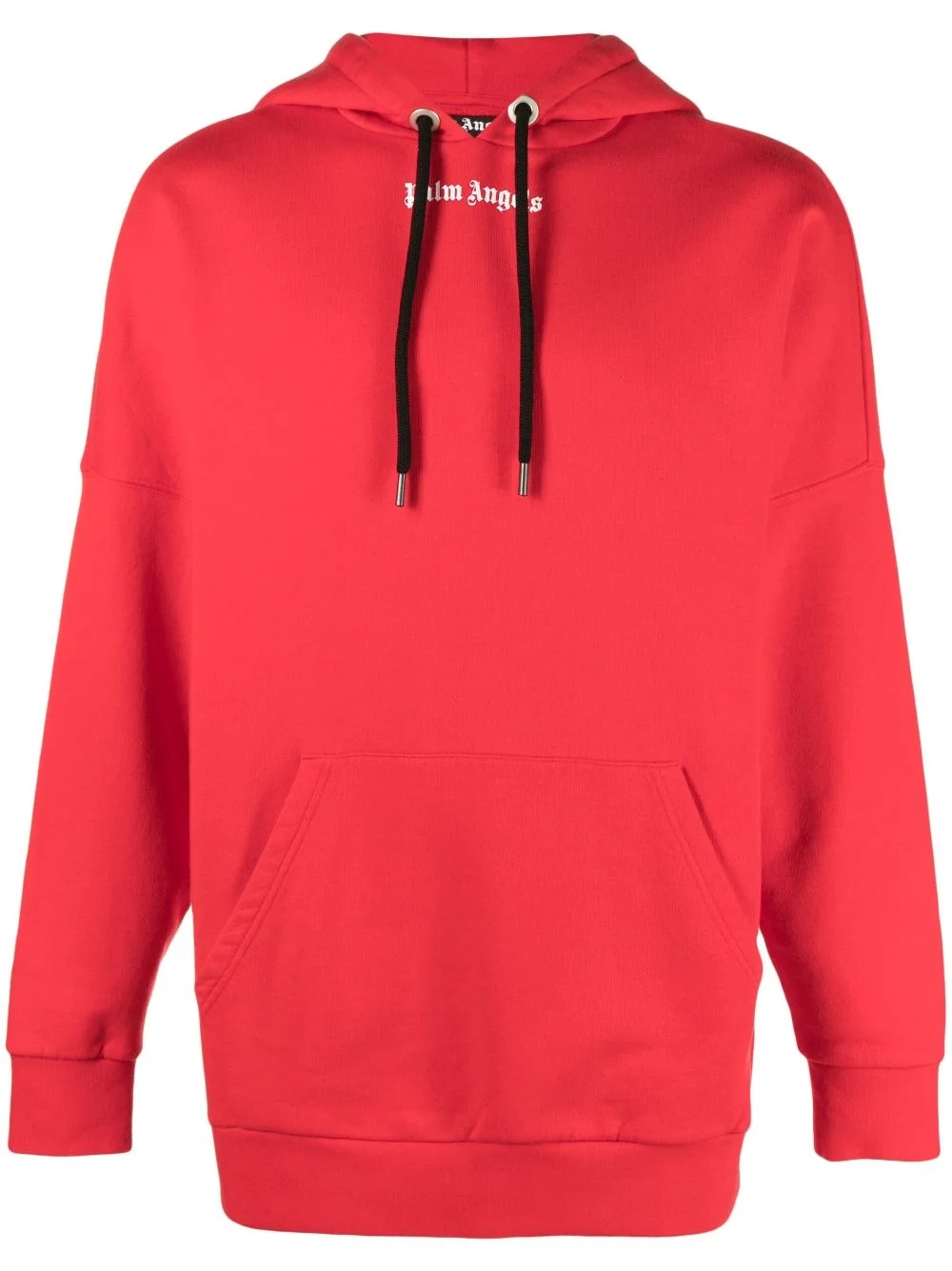logo-print cotton hoodie - 1