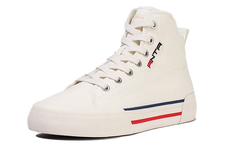 (WMNS) ANTA High Top Canvas Shoes 'Ivory Red' 122118665-1 - 3