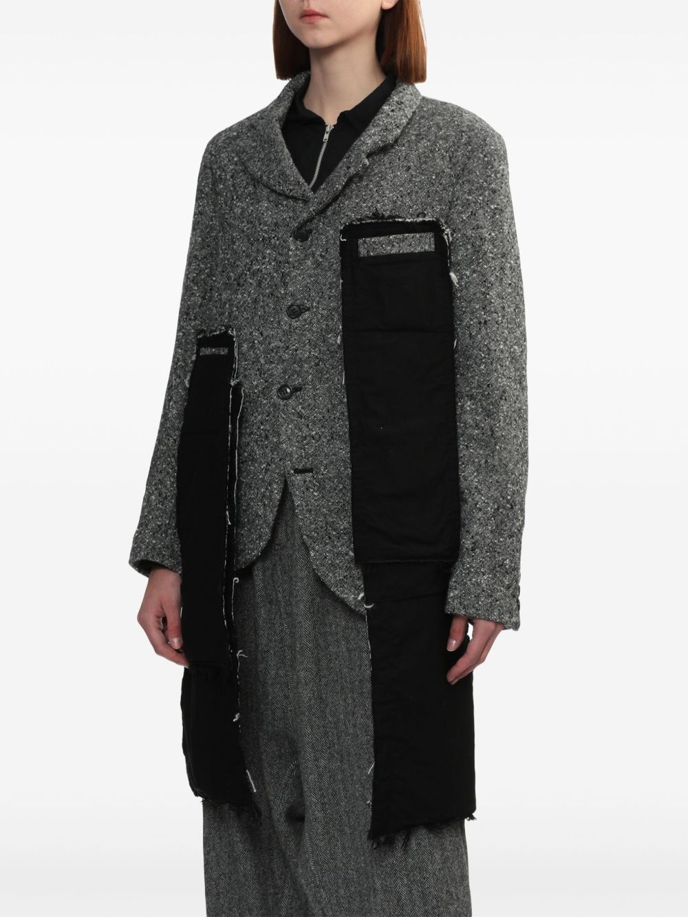 tweed panelled blazer - 5
