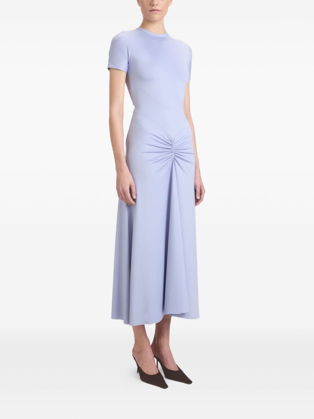 gathered waist midi dress - 3