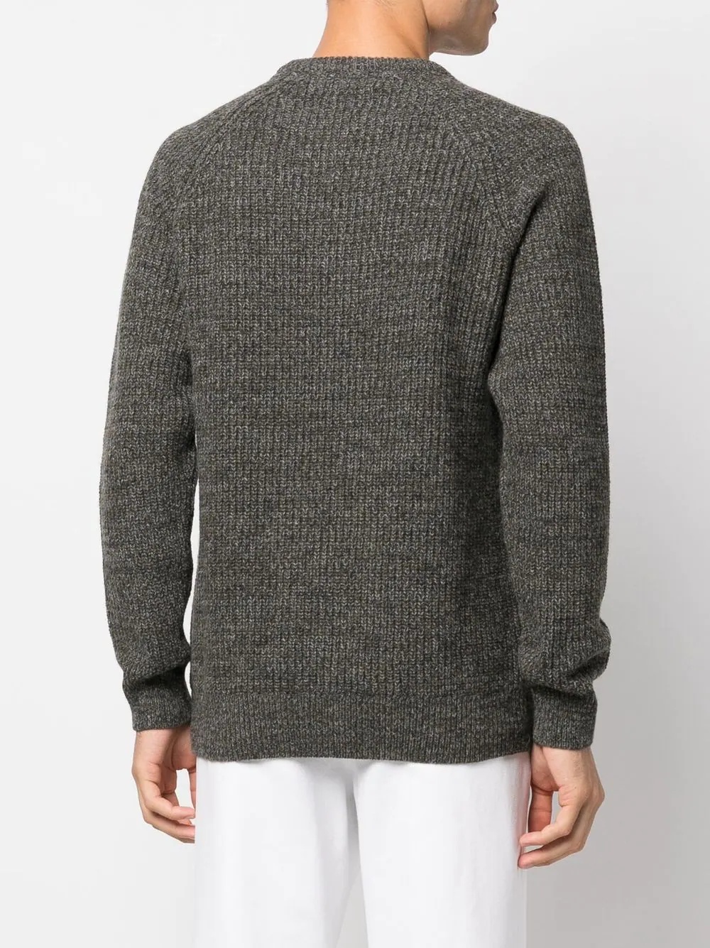 ribbed-knit long-sleeve jumper - 4