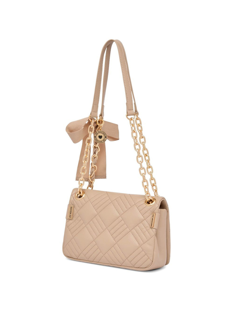 Moschino quilted chain shoulder bag outlook
