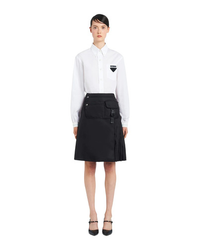 Prada Nylon gabardine skirt outlook