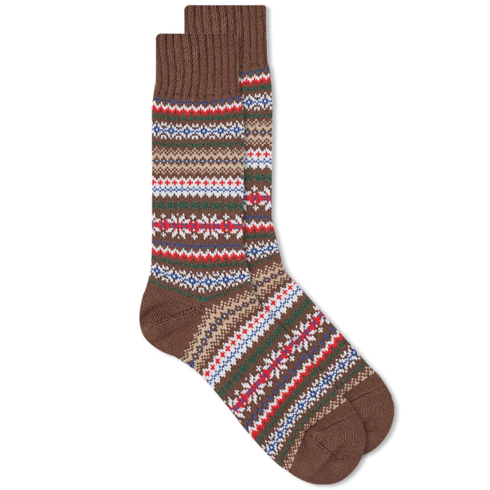 Beams Plus Fair Isle Sock - 1