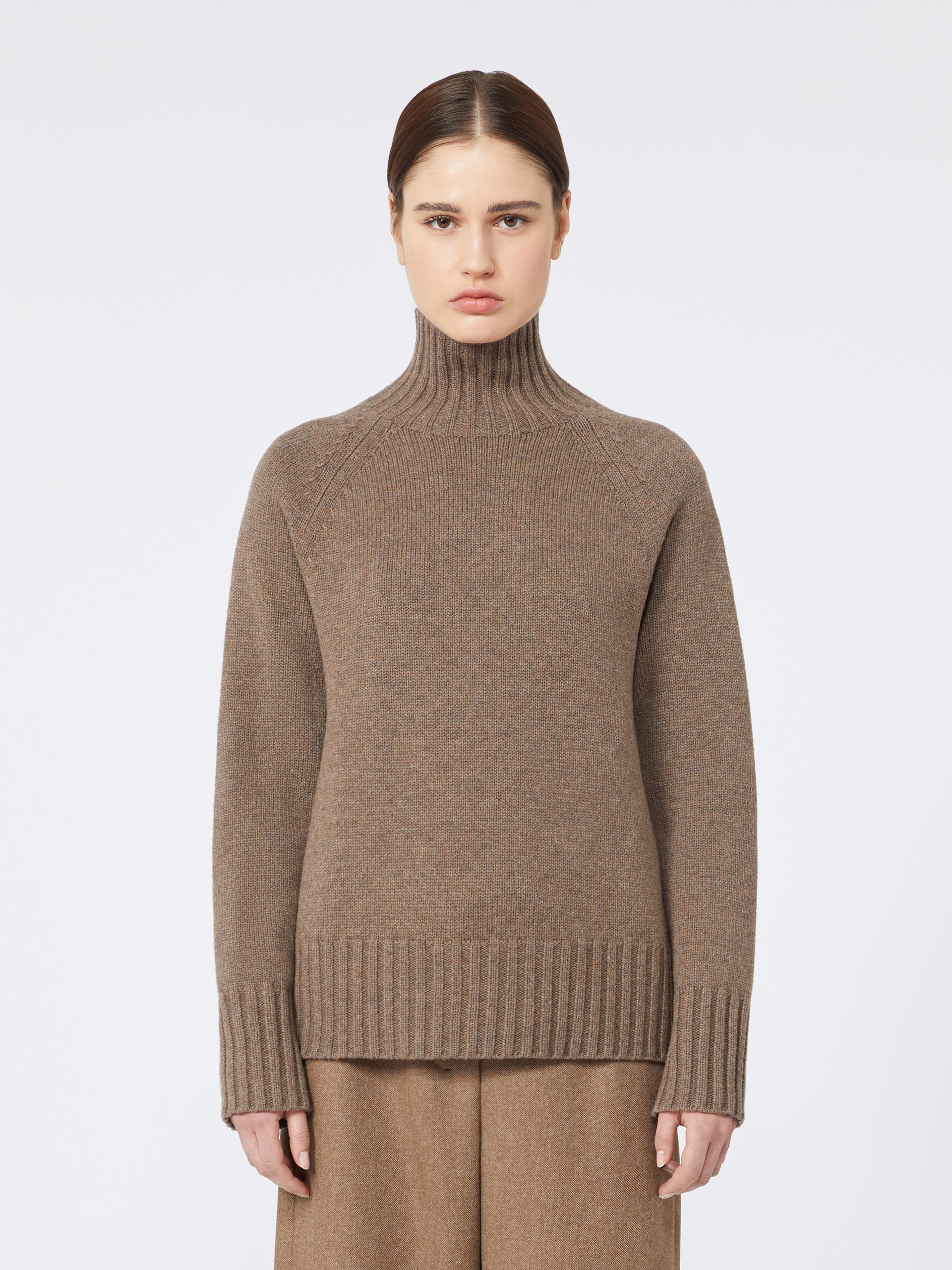 MANTOVA Wool and cashmere yarn polo-neck sweater - 3