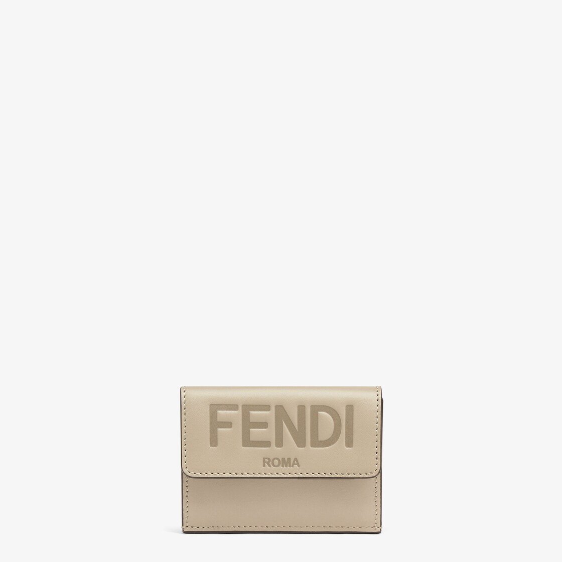 Compact Fendi Roma tri-fold wallet, with large internal compartment for bills, three concealed card  - 1
