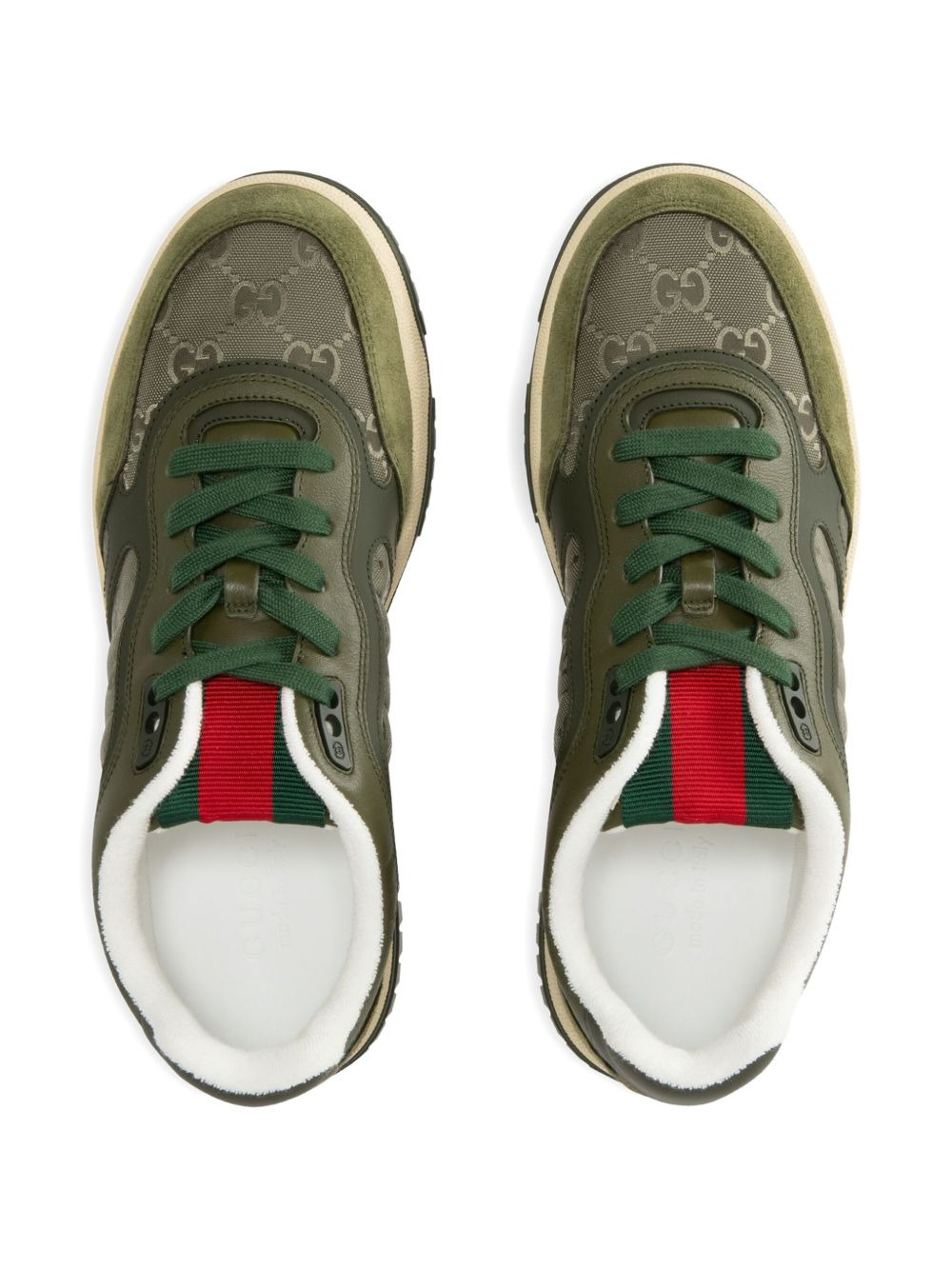 GG-monogram web sneakers - 3