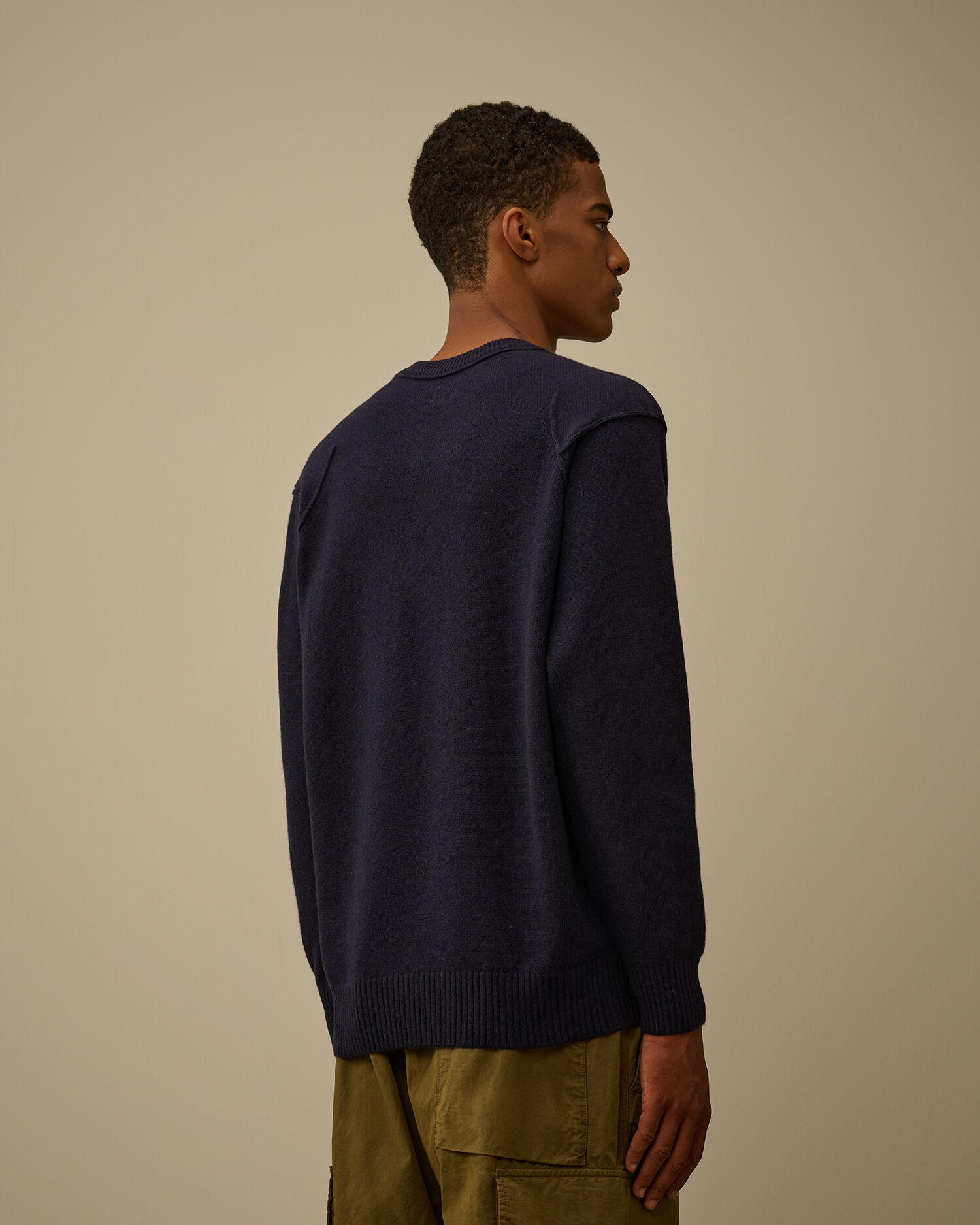Lambswool GRS Crewneck Lens Sweater - 4