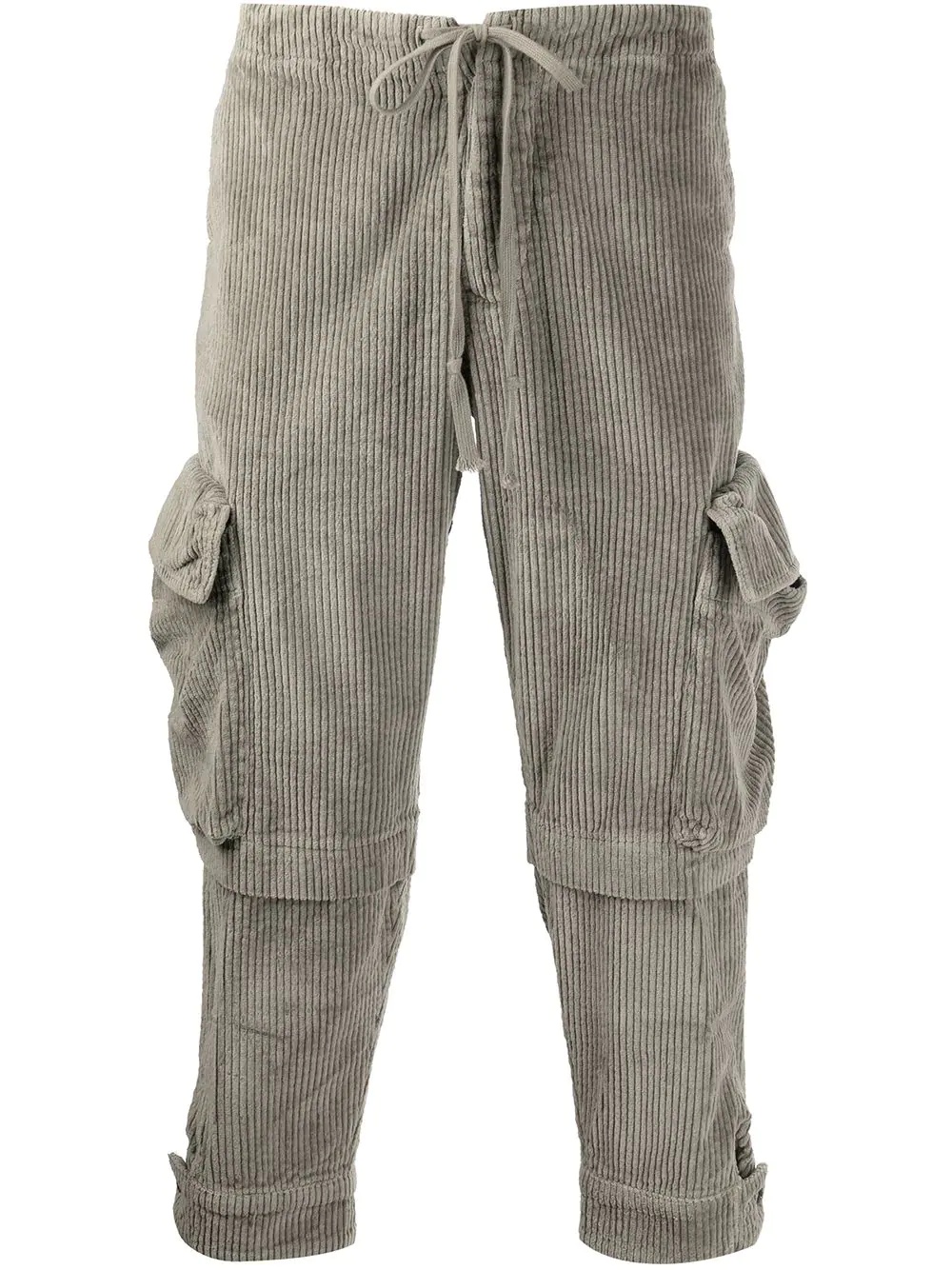 corduroy cargo trousers - 1