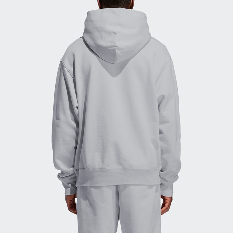 adidas originals x Pw Basics Hood Embroidered Monogrammed Hooded Sweater Unisex Grey GM1947 - 4