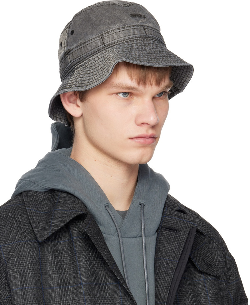 JUUN.J Black Faded Bucket Hat outlook