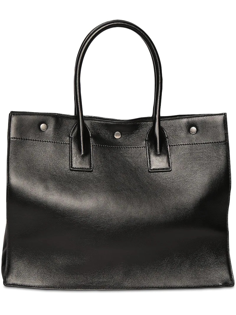 SAINT LAURENT RIVE GAUCHE SMALL LEATHER TOTE BAG