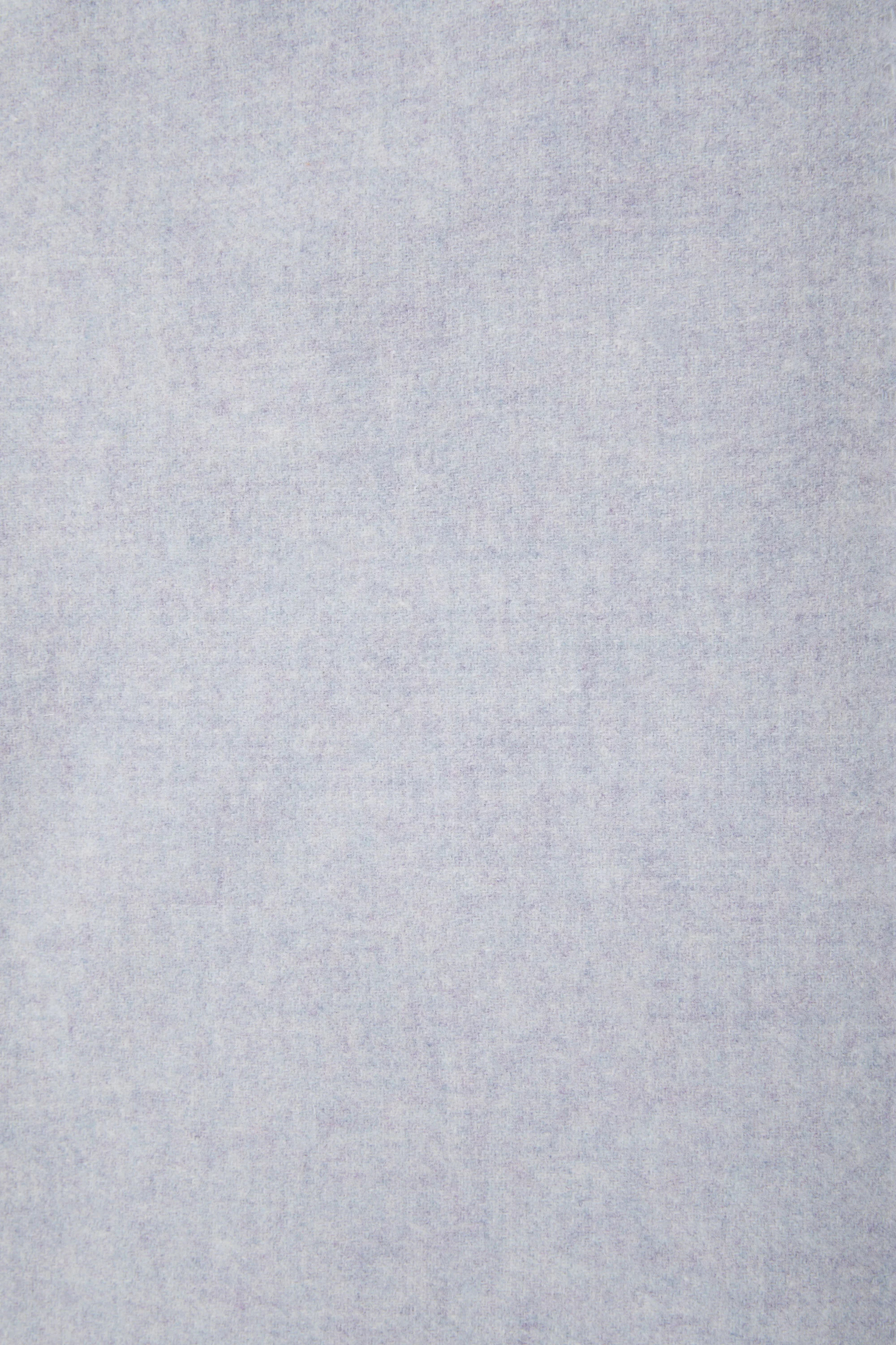 Fringe wool scarf - oversized - Powder blue mélange - 5