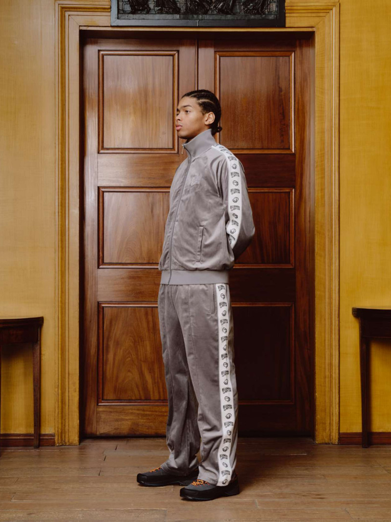 BILLIONAIRE BOYS CLUB SMALL ARCH LOGO TAPED VELOUR TRACK TOP outlook