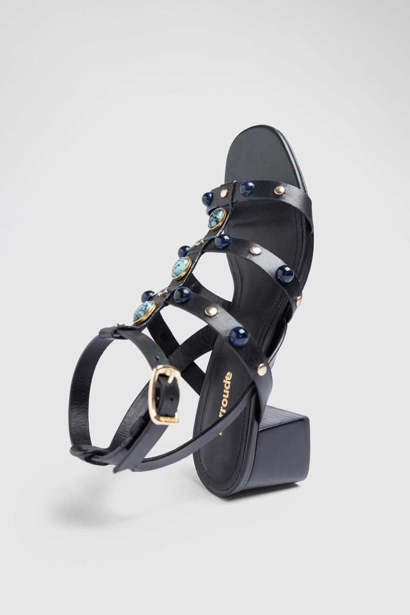 Amalfi Sandal Black Leather 6