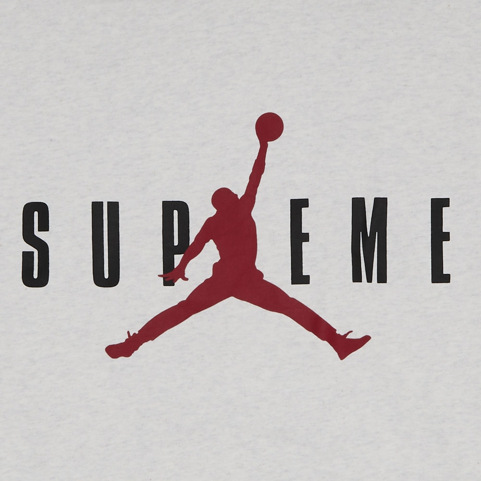Supreme x Jordan Hooded Sweatshirt 'Ash Grey' - 3