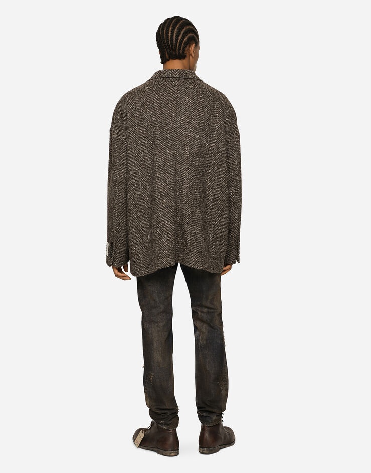 Slim-fit overdyed stretch denim jeans - 3