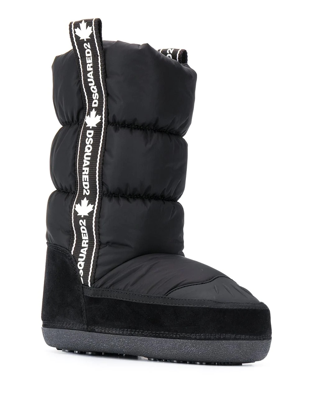 logo-tape snow boots - 2