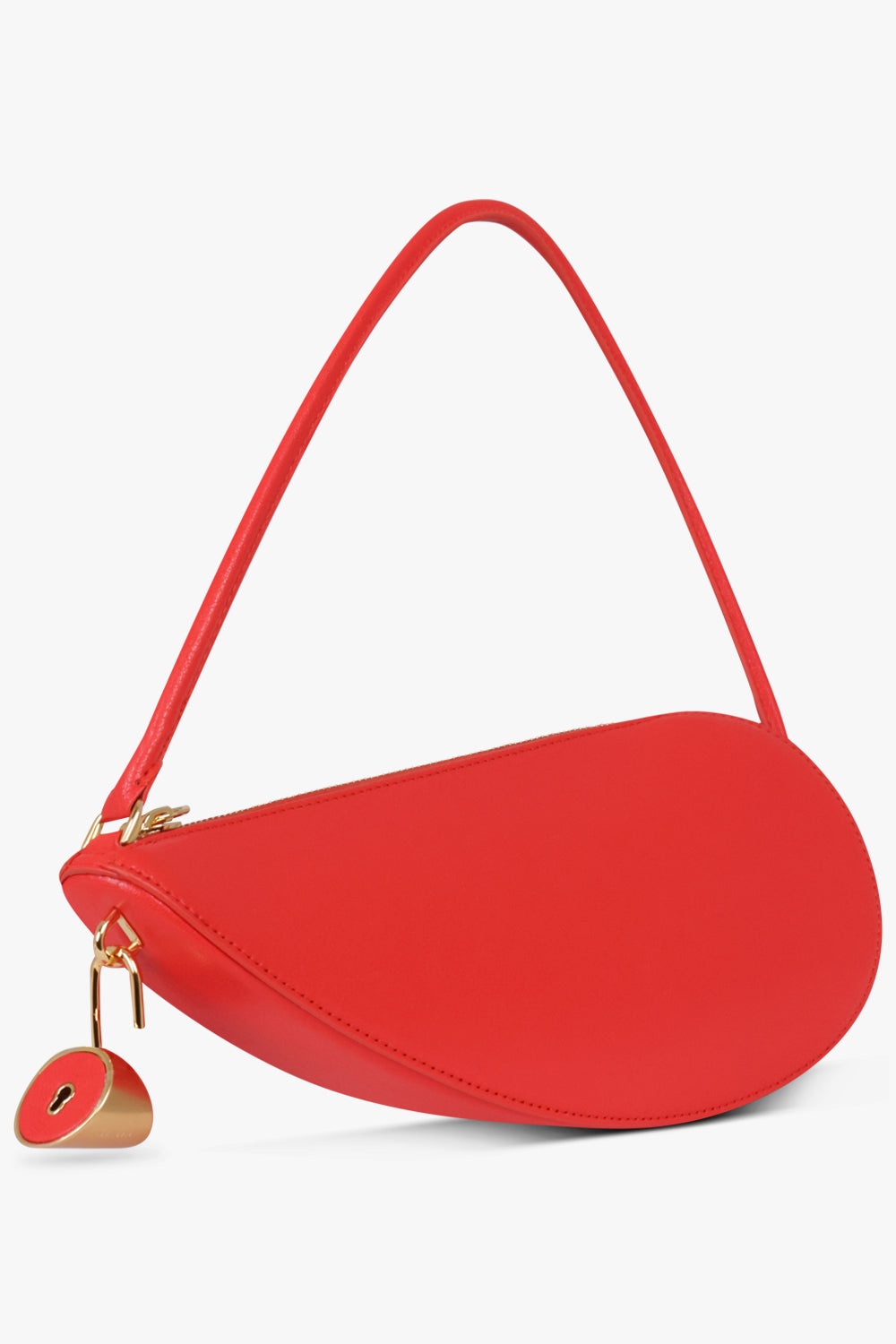 LE DEMI COEUR HALF HEART SHOULDER BAG | RED - 2