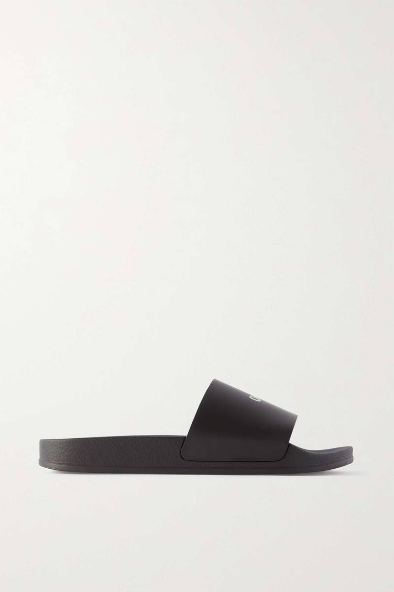 Logo-print rubber slides - 1