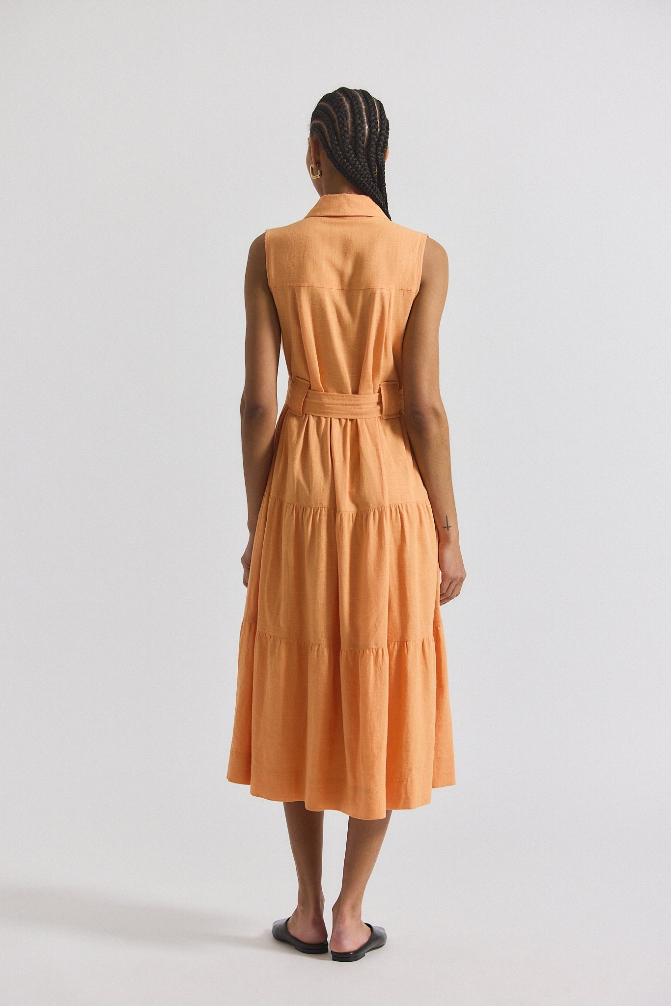 FLORENCE SLEEVELESS SHIRT DRESS - 4