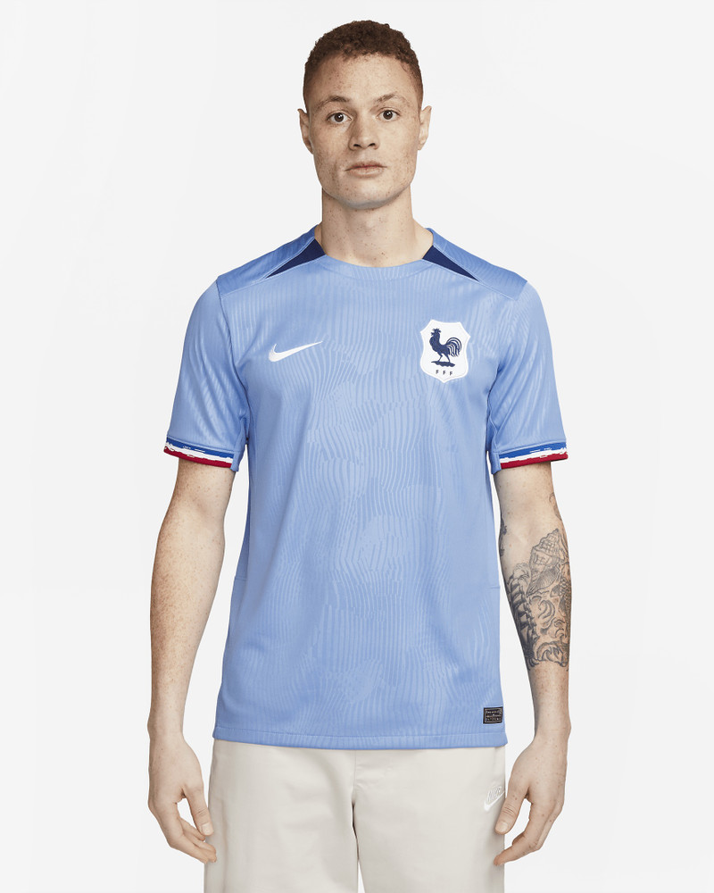 FFF 2023 경기장 홈 나이키 남자의 Dri-FIT 축구 저지 - 1