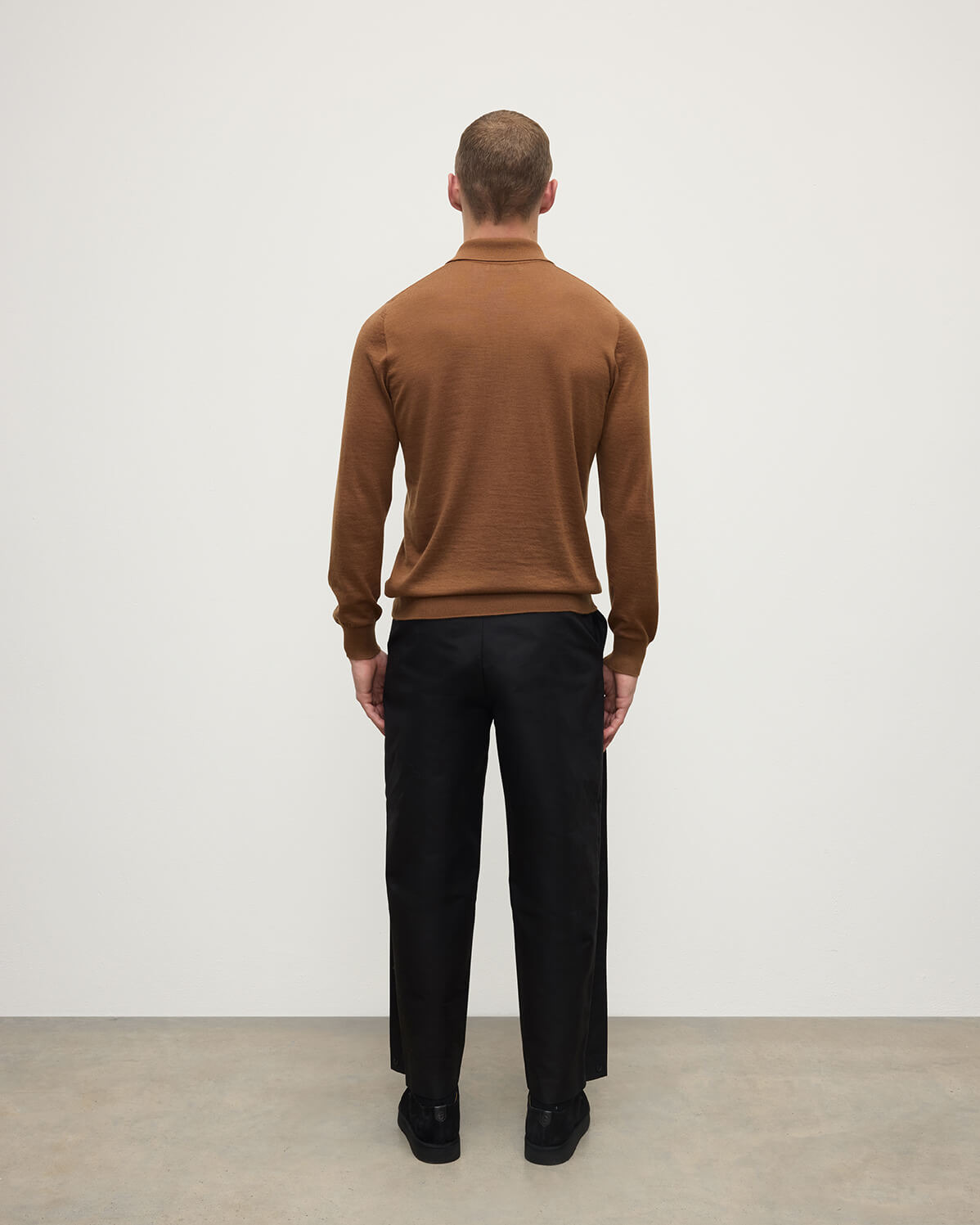 Camel Cashmere Polo Shirt - 4